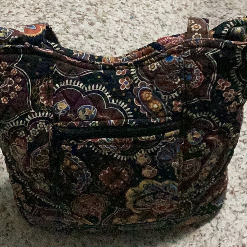 Vera Bradley Quilted Paisley Kensington Tote 11x 12
